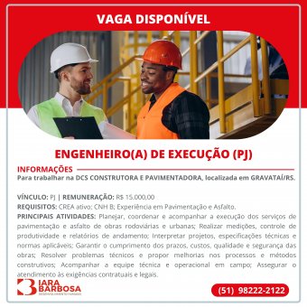 Engenheiro de Execução 
